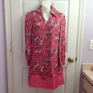 Lilly Pulitzer silk Vintage, sz 2
